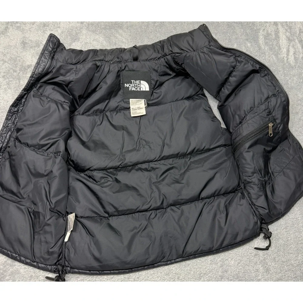Vintage The North Face Puffer Down Nuptse Vest Mens L Black Stow Pocket Gore Tex
